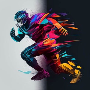 American Football Tshirt - Home Decor - Digital Download - Tshirt Print