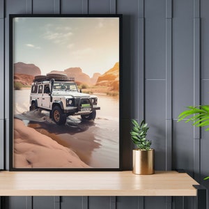 Offroad - Land Rover Defender - Land Rover Poster - Home Decor - Midjourney Art - Digital Download