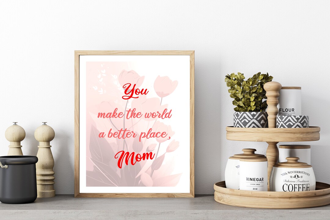 Mothers Day Digital Gift - Mother Day Poster - Mother Birthday - Wall ...