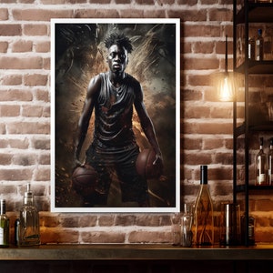Victor Wembanyama - Wembanyama Poster - Ai generated art - Basketball Poster - Digital Poster