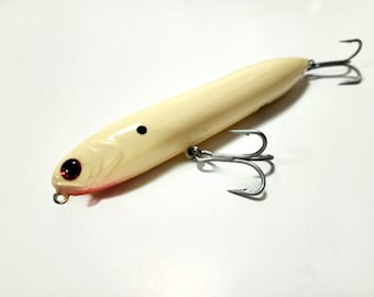 5.5&quot; Bone back bay Spook, Bass fishing lures, Saltwater Lures, Custom Fishing Lure, Topwater fishing lures, topwater popper