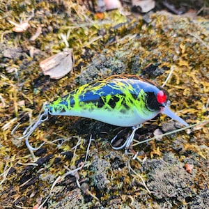 Premium 2.5&quot; Static Shock Squarebill Crankbait, Custom Fishing Lures, Bass Fishing lures, Bass Lures, Fishing Gifts