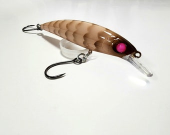 4.3&quot; Reptile Jerkbait, Crankbait, Slashbait, Custom Fishing Lure, Bass Fishing lures