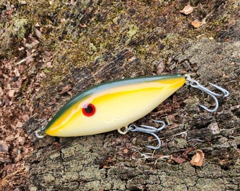 Handmade Greenback Glide Bait: Striped Bass Fishing Lure (4.5&quot;)