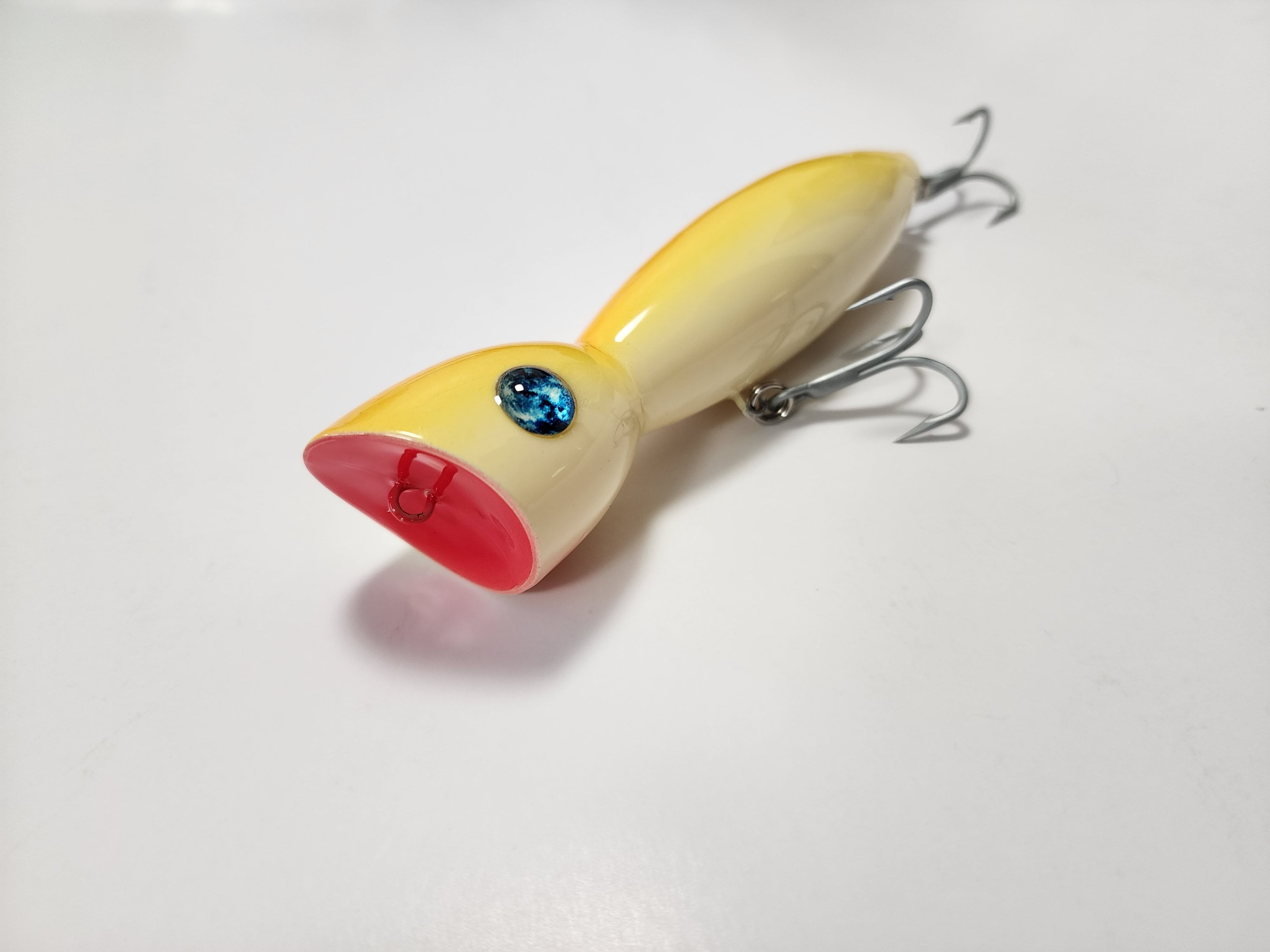 5.5 YellowBone Topwater Popper, Topwater Fishing Lures, Saltwater Popper,  Custom Fishing Lures, Surf Fishing Popper