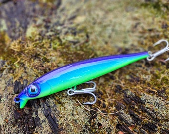 7&quot; X-Ray MEGA Minnow, Jerkbait, Striped Bass Lures, Saltwater Lures, Custom Fishing Lures, Musky Lures, Surf Fishing Lures