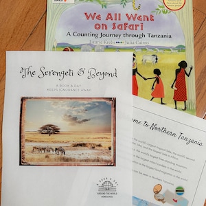 Serengeti Geography Curriculum, Elementary ages, Homeschool and Classroom, Interdisciplinary, Multi-age, Unit Study, Books, Videos, Hands-on