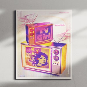 Physical TV Girl Poster, TV Girl print, TV Girl Custom Art, Tv Girl music poster, Tv Girl album art, Indie Pop Music, Tv Girl Wall Decor