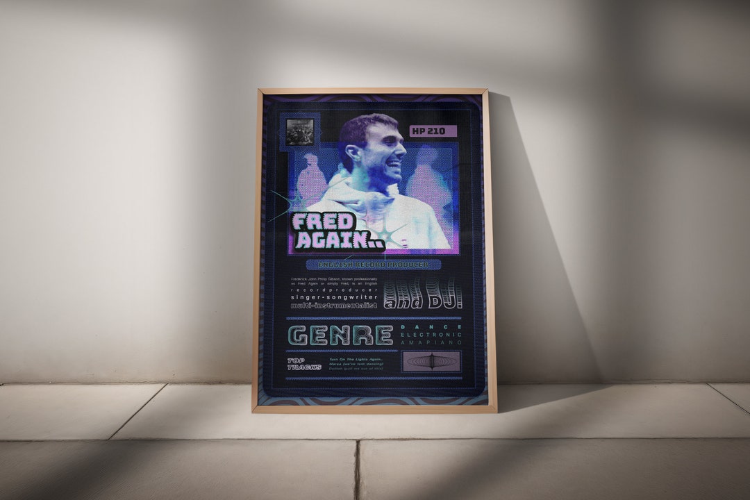 Fred Again Trading Card Poster - Etsy