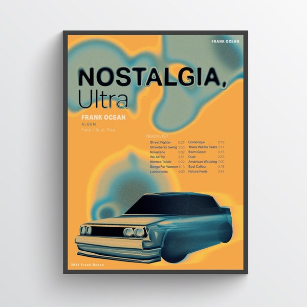 3 Frank Ocean Nostalgia Ultra Printable Posters