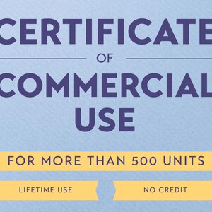 Licenza d'uso commerciale estesa + Licenza senza credito - Più di 500 vendite illimitate - Licenza valida per 1 prodotto del negozio