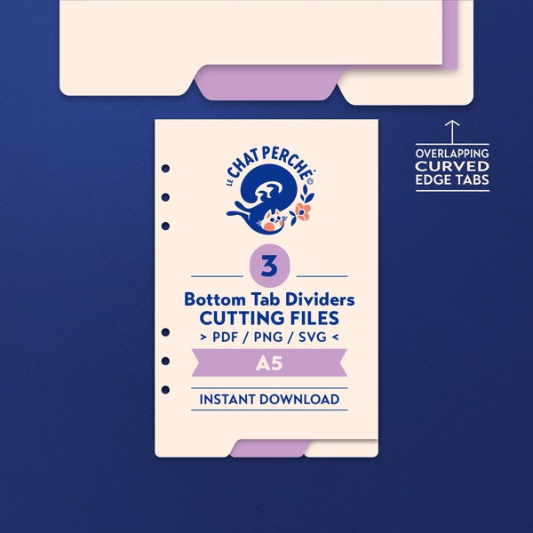 Bottom Tab Dividers Etsy