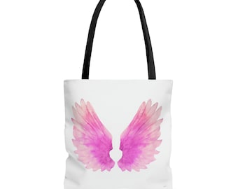 angel wings,bag, canvas bag, tote bag, gifts for women, canvas shopper, oversized canvas bag, reusable bag, shopping bag, tote bag for women