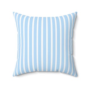 Blue Stripe Decorative Pillow, Cozy Home Accent, Nautical Decor, Summer Vibes, Gift for Her, Modern Cushion, Boys Decor