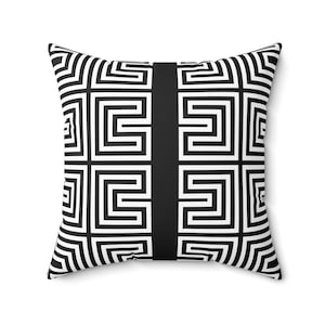 Geometric Pattern Throw Pillow, Modern Home Decor, Stylish Accent Cushion, Gift for Housewarming, Minimalist Design