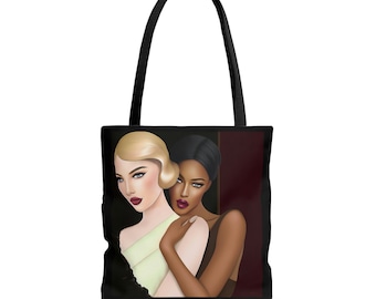 Frances and Billie Tote Bag: Women in Love, Reusable Shopping Bag