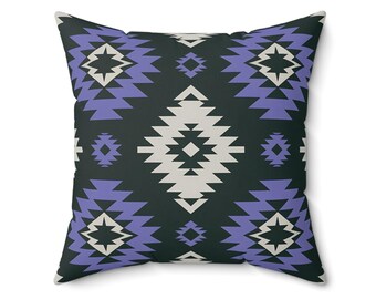 Tribal Pattern Throw Pillow: Boho Chic Southwestern Decor
