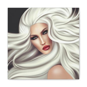 goddess art, long hair, contemporary art, wall art woman, wall art, wall art canvas, wall art décor, woman décor