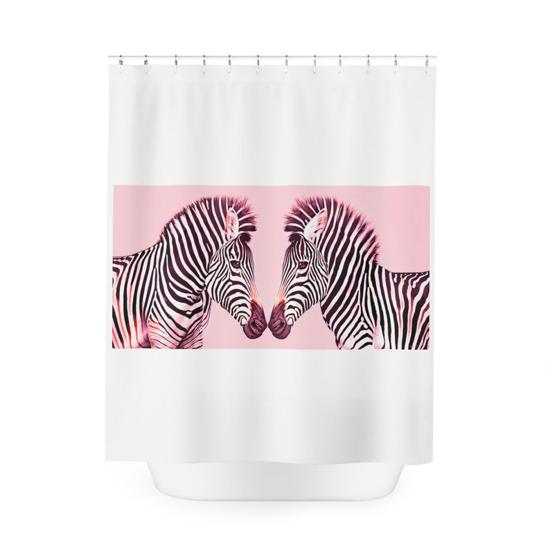 Pink Zebra Shower Curtain, Animal Shower Curtain, , Home Accessories ...