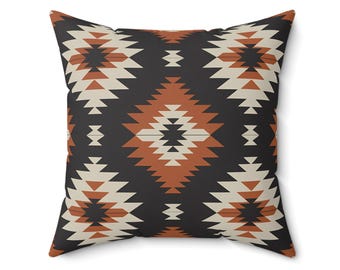 Bohemian Throw Pillow: Tribal Geometric Design, Cozy Home Accent