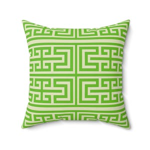 Cojín geométrico verde, decoración moderna para el hogar, cojín para sofá, cojín decorativo, regalo de inauguración, elegante cojín decorativo.