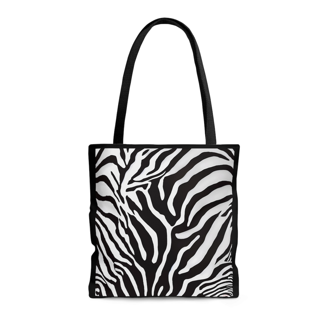 Zebra Print, Bag, Canvas Bag, Tote Bag, Gifts for Women, Animal Bag, Oversized Canvas Bag