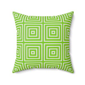 Helles geometrisches Dekokissen: Modernes Couchkissen