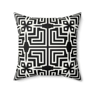 Geometric Throw Pillow: Modern Boho Home Decor Accent Cushion