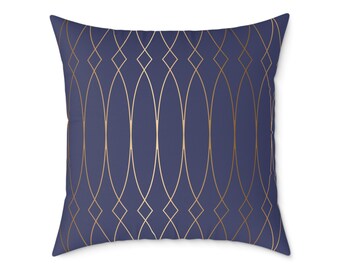 Geometric Throw Pillow: Modern Boho Accent Cushion