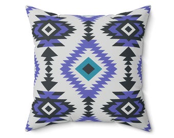Tribal Geometric Throw Pillow: Boho Chic Home Decor