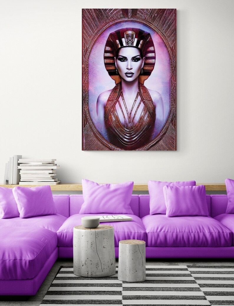 Egyptian Woman, Ancient Egypt, Wall Art, Wall Art Canvas, Wall Art