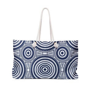 Bolsa de fin de semana estampada: elegante bolso de viaje - Hecho en EE. UU.