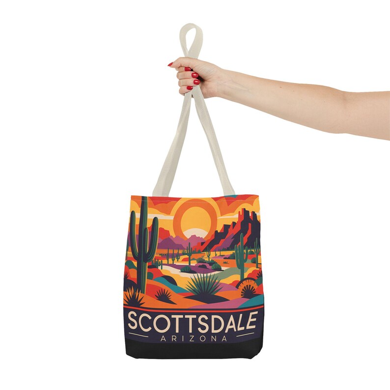 Sac fourre-tout Scottsdale Desert : sac à provisions réutilisable et respectueux de l'environnement image 6