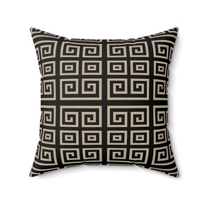 Geometric Throw Pillow: Modern Sofa Cushion, Double-Sided Print