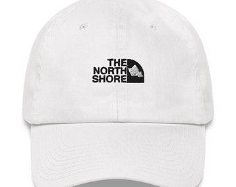 The North Shore Hawaii Logo Style Summer Beach Travel Gift White Unisex Baseball Hat