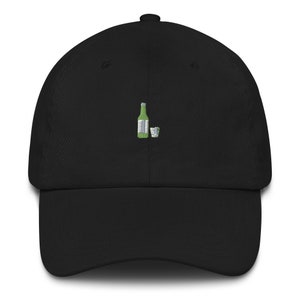 Cute Korean Soju Bottle and Shot Glass Unisex Baseball Hat
