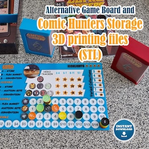 Comic Hunters Alternative Score Board and Aufbewahrungslösung ( Insert / Organizer) STL digitaler Download