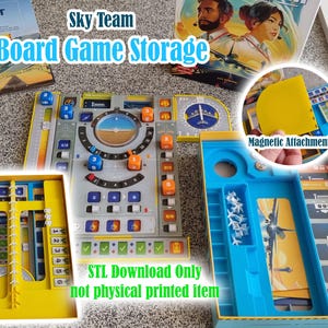 Sky Team Board Game Insert/organiser Upgrades (fits expansion) STL digital download