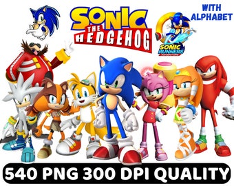 Sonic Clipart Png, Sonic Svg Bundle, Sonic The Hedgehog Png Transparent Backgrounds, Sonic Stickers Logos, Sonic Characters, Sonic Birthday