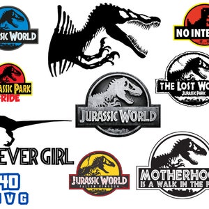 Jurassic World Clipart Png, Jurassic World Svg Bundle, Jurassic Park Png, dinosaurs Invitation, Jurassic Transparent Backgrounds Svg Bundle imagen 6