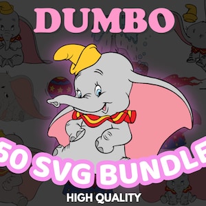 Dumbo Svg, Dumbo Bundle Svg, Dumbo Clipart, Svg Files For Cricut, Svg Png Digital Files, instant Download, Dumbo Bundle