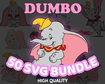Dumbo Svg, Dumbo Bundle Svg, Dumbo Clipart, Svg Files For Cricut, Svg Png Digital Files, instant Download, Dumbo Bundle