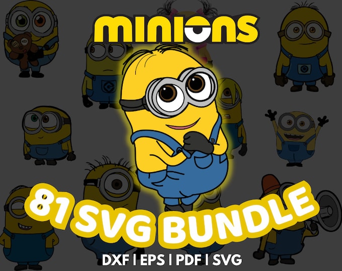 Minions Svg, Minions Bundle Svg, Minions Clipart, Svg Files for Cricut ...