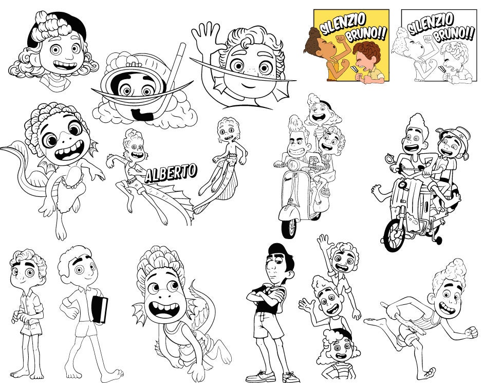 Luca Font Png Bundle, Luca Alphabet Letters Clipart, Sublimation File ...