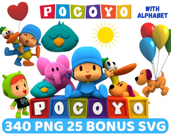 Drawings To Paint & Colour Pocoyo - Print Design 019