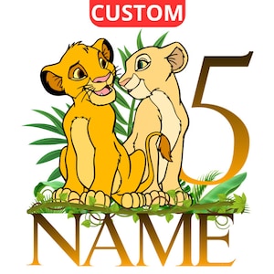 Logo PNG personalizzato Re Leone personalizzato, Compleanno Re Leone, logo personalizzato Re Leone, Nome personalizzato Re Leone, Logo sublimazione Re Leone