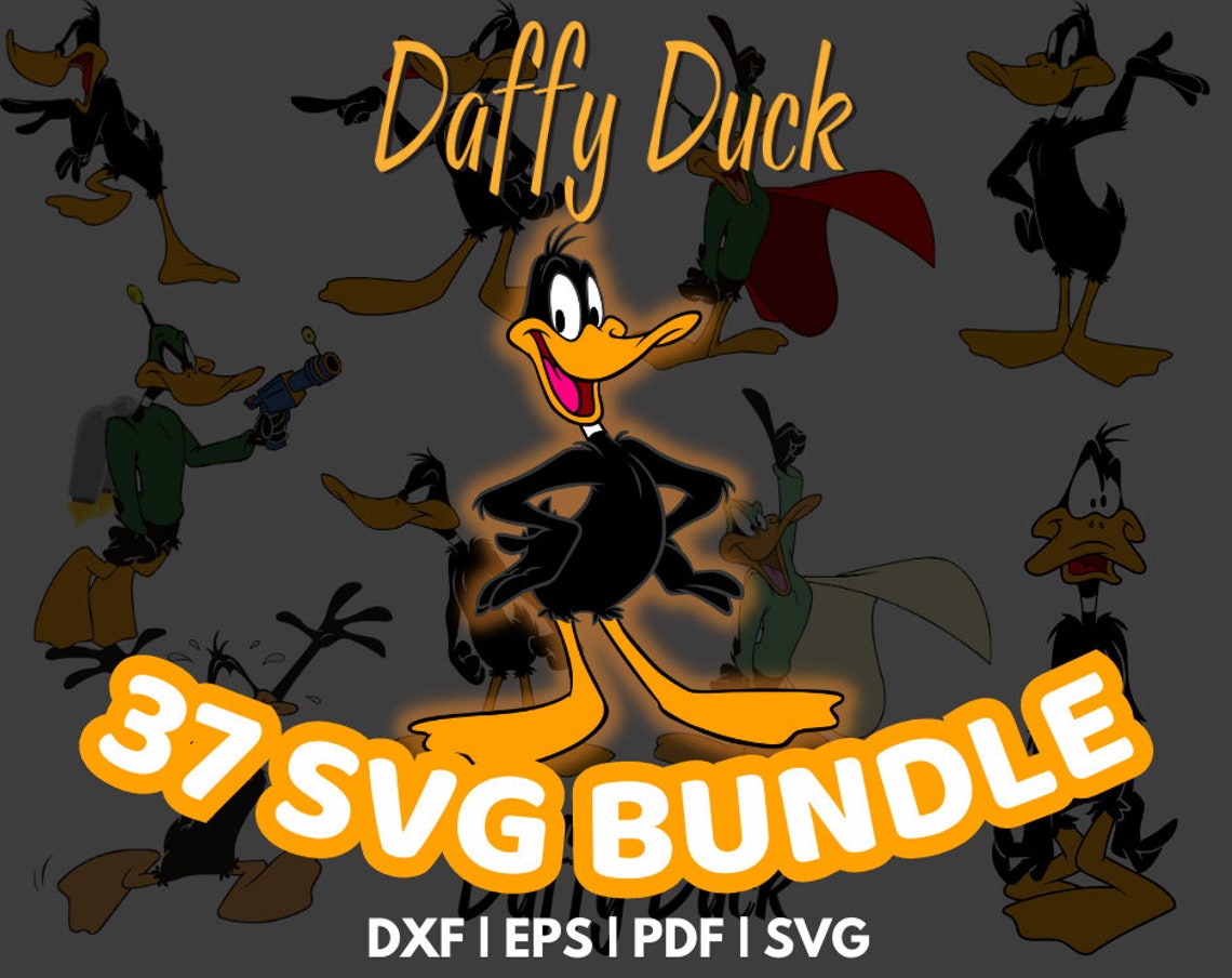 Daffy Duck Svg Daffy Duck Bundle Svg Daffy Duck Clipart Svg - Etsy