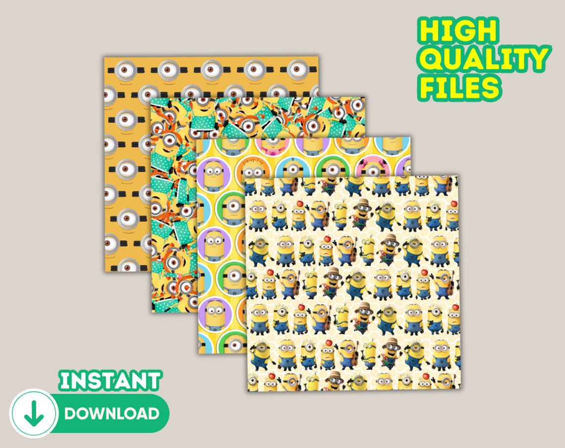 Minions Digital Papers 300 Dpi, Minions Wallpers, Minions Backgrounds ...
