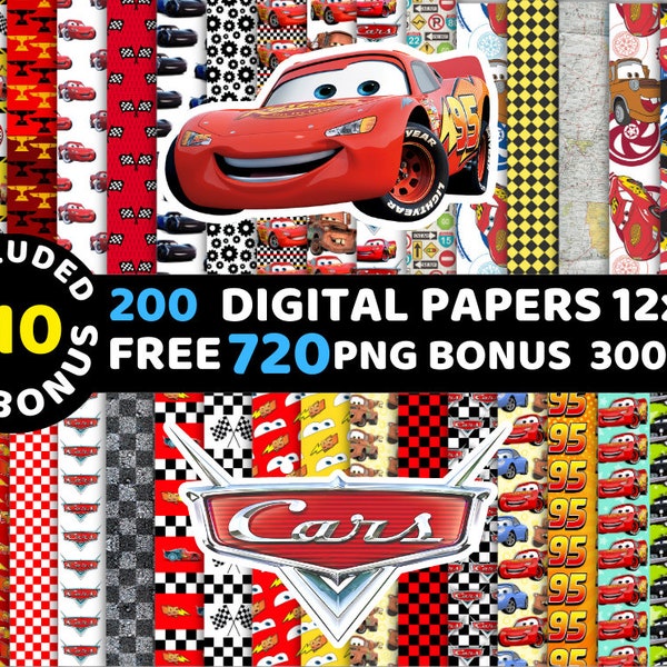 Cars Digital Papers, Cars Wallpers, Cars Backgrounds, Cars Clipart Png Svg Bundle, Cars Seamless Pattern, Cars Bundle, Cars Png