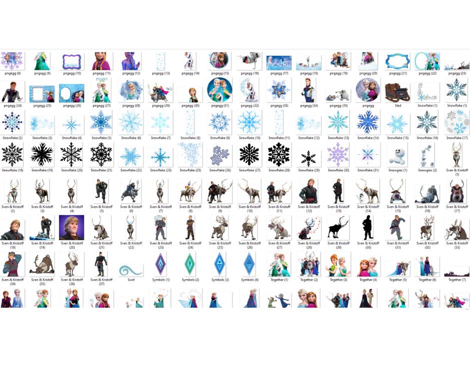Frozen Clipart Png, Frozen Svg Bundle, Frozen Stickers Logos, Frozen ...